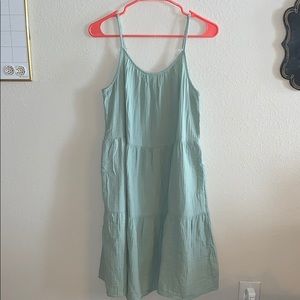 UNIVERSAL THREAD BLUE GREEN MID LENGTH DRESS